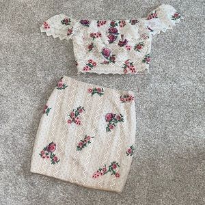 Size 6 2 piece Hoco dress